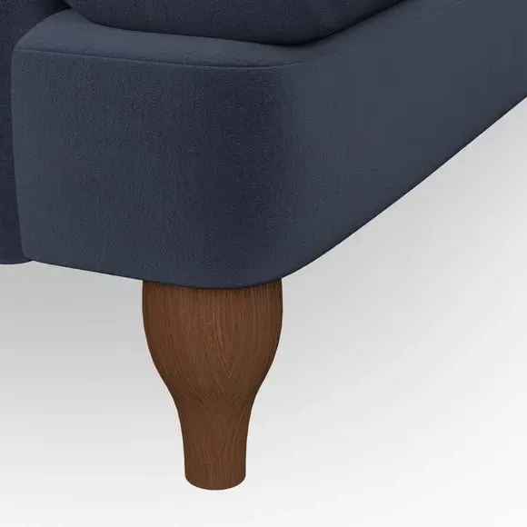 2-Seater Sofa with Bandaged Arms - Navy