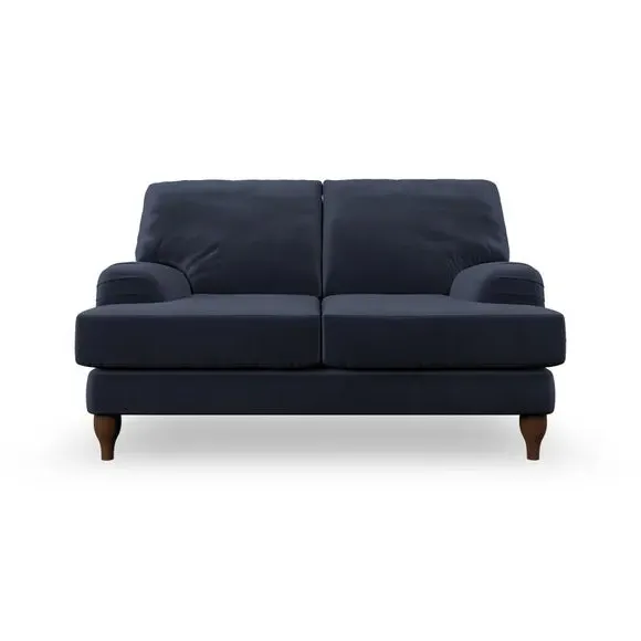 2-Seater Sofa with Bandaged Arms - Navy