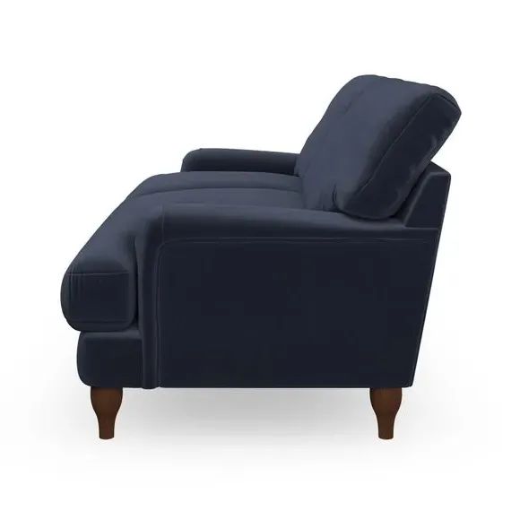2-Seater Sofa with Bandaged Arms - Navy