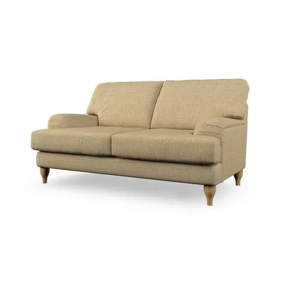 2-Seater Sofa with Bandaged Arms - Ochre, Weave