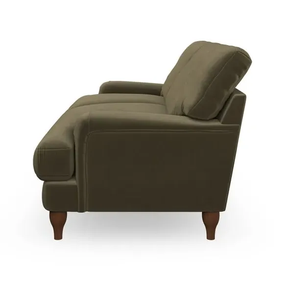 2-Seater Sofa with Bandaged Arms - Olive