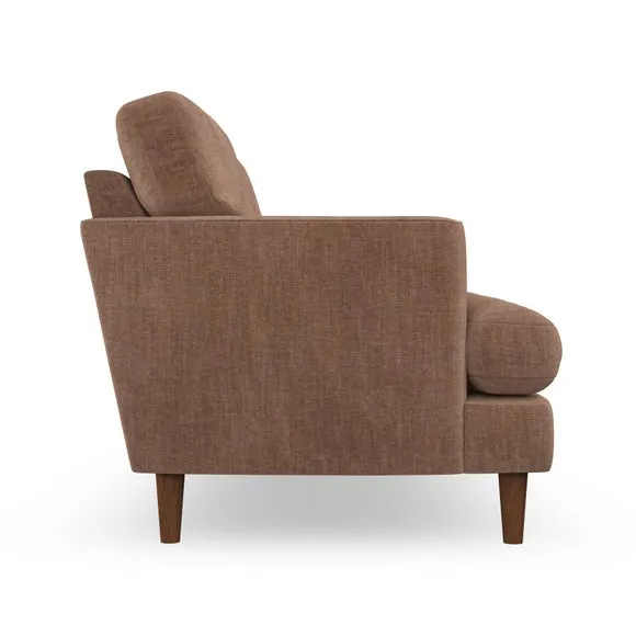 2-Seater Sofa with Button Detail - Clay, Chenille