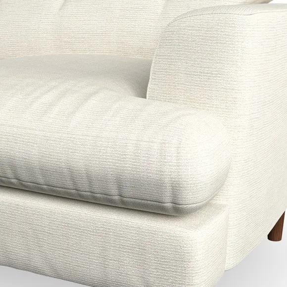 2-Seater Sofa with Button Detail - Ivory