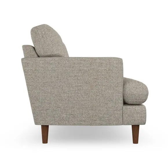 2-Seater Sofa with Button Detail - Natural, Weave