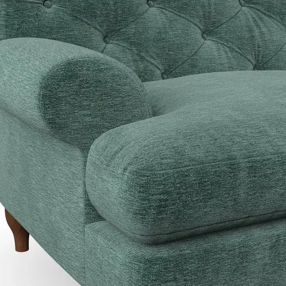 2-Seater Sofa with Button Detail - Pacific, Chenille