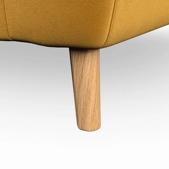 2-Seater Sofa with Button Details - Amber