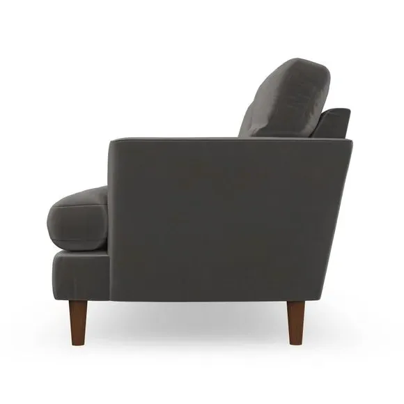 2-Seater Sofa with Button Details - Charcoal
