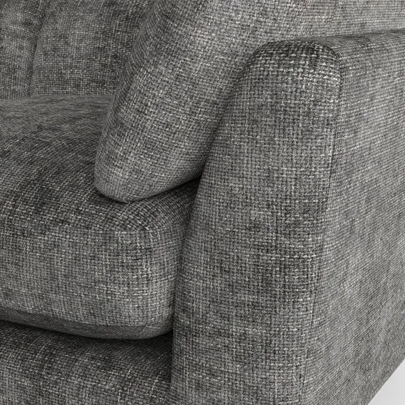 2-Seater Sofa with Button Details - Charcoal