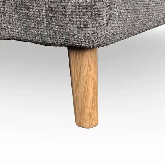 2-Seater Sofa with Button Details - Charcoal