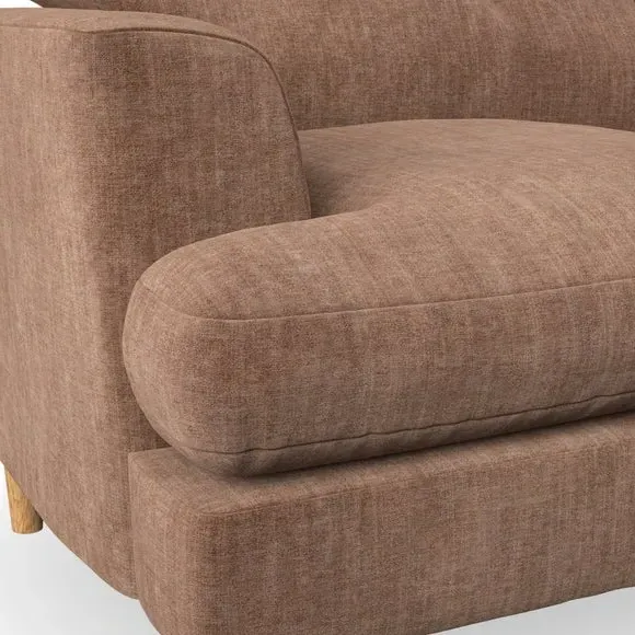 2-Seater Sofa with Button Details - Clay