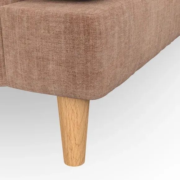 2-Seater Sofa with Button Details - Clay
