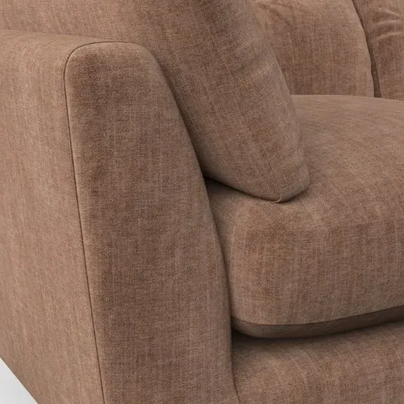 2-Seater Sofa with Button Details - Clay
