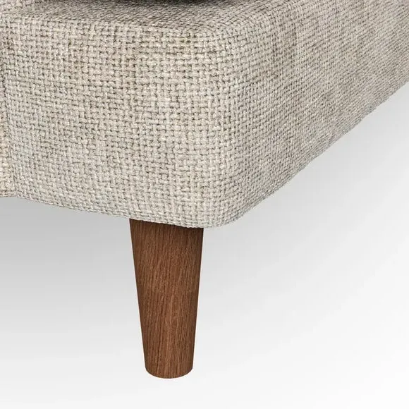 2-Seater Sofa with Button Details - Mushroom