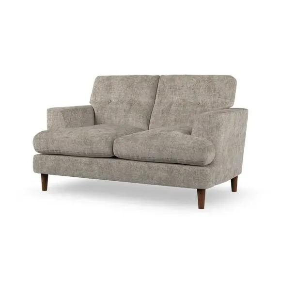2-Seater Sofa with Button Details - Mushroom
