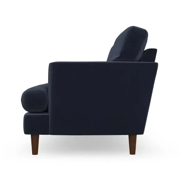 2-Seater Sofa with Button Details - Navy