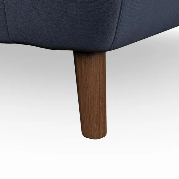 2-Seater Sofa with Button Details - Navy