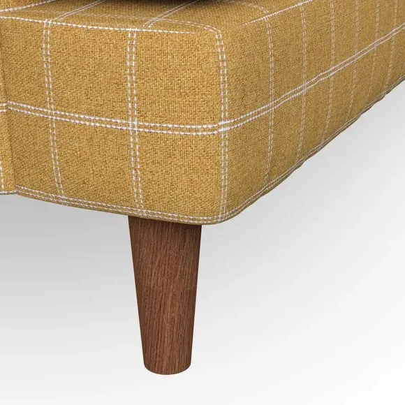 2-Seater Sofa with Button Details - Ochre