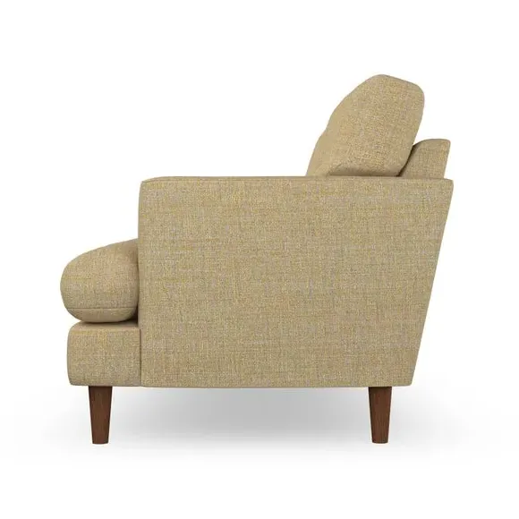 2-Seater Sofa with Button Details - Ochre