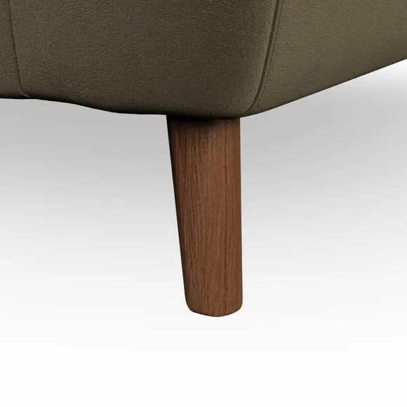 2-Seater Sofa with Button Details - Olive