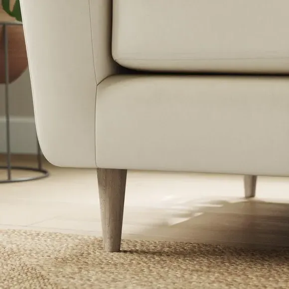 2-Seater Sofa with Buttoned Back - Champagne, Velvet