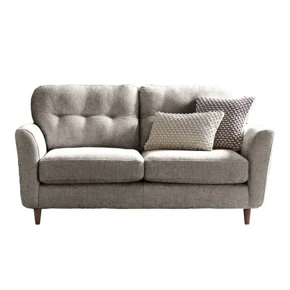 2-Seater Sofa with Buttoned Back - Mushroom, Chenille