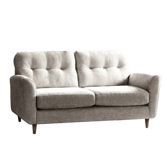 2-Seater Sofa with Buttoned Back - Mushroom, Chenille