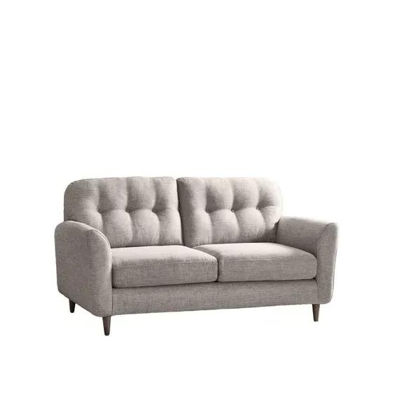 2-Seater Sofa with Buttoned Back - Natural