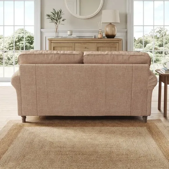 2-Seater Sofa with Curved Arms - Clay, Chenille