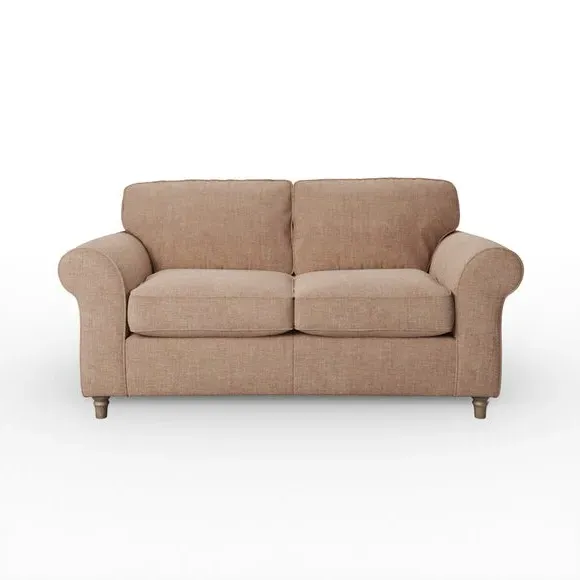 2-Seater Sofa with Curved Arms - Clay, Chenille
