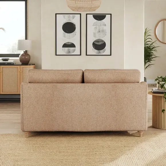 2-Seater Sofa with Curved Arms - Clay, Fabric