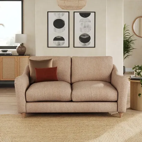 2-Seater Sofa with Curved Arms - Clay, Fabric image