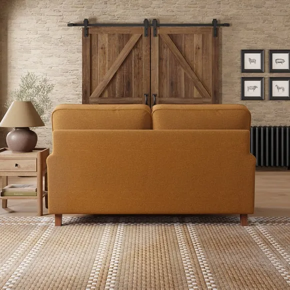 2-Seater Sofa with Curved Arms - Honey, Chenille