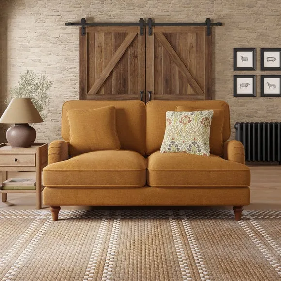 2-Seater Sofa with Curved Arms - Honey, Chenille image