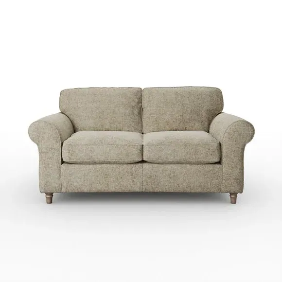 2-Seater Sofa with Curved Arms - Mushroom, Chenille