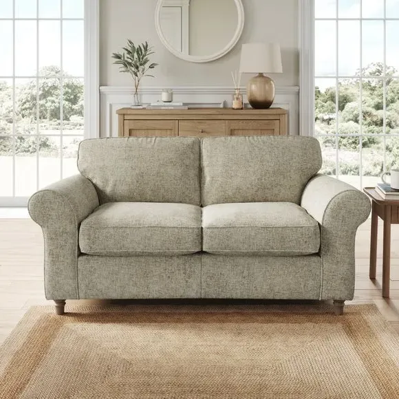 2-Seater Sofa with Curved Arms - Mushroom, Chenille image