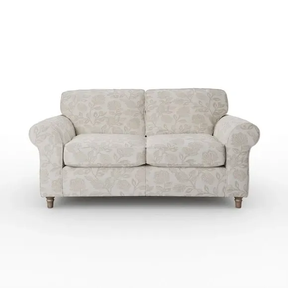 2-Seater Sofa with Curved Arms - Natural, Fabric
