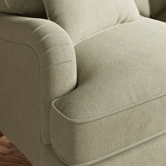 2-Seater Sofa with Curved Arms - Sage, Chenille