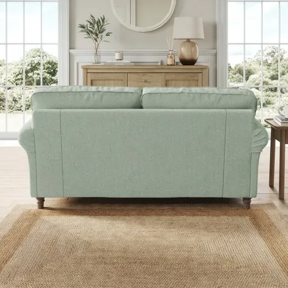 2-Seater Sofa with Curved Arms - Seafoam, Chenille