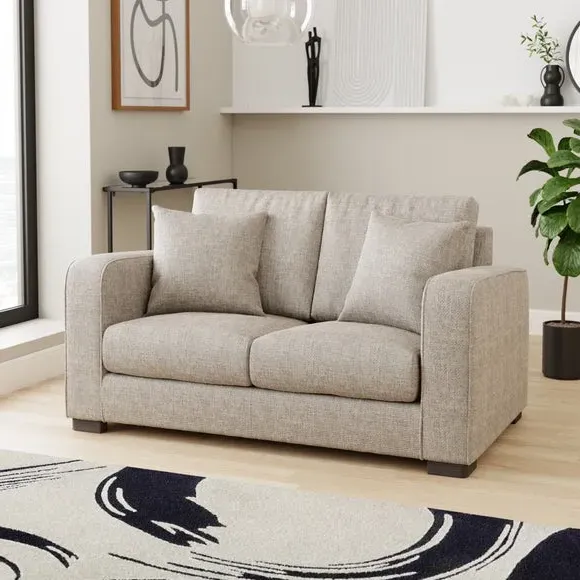 2-Seater Sofa with Deep Seats - Mushroom, Chenille image