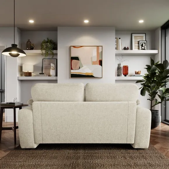 2-Seater Sofa with Feather Arms - Natural