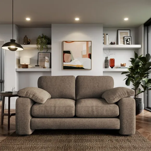 2-Seater Sofa with Feather Arms - Natural