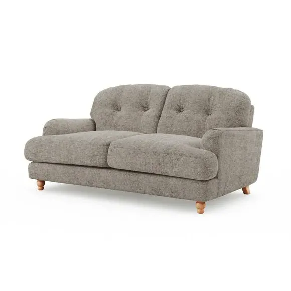 2-Seater Sofa with Fibre Cushions - Mushroom