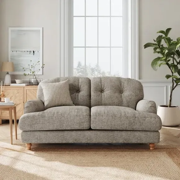 2-Seater Sofa with Fibre Cushions - Mushroom image