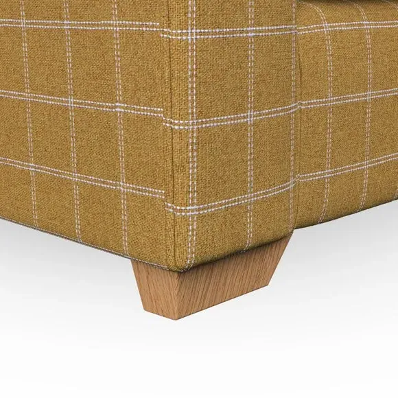 2-Seater Sofa with Flared Arms - Ochre