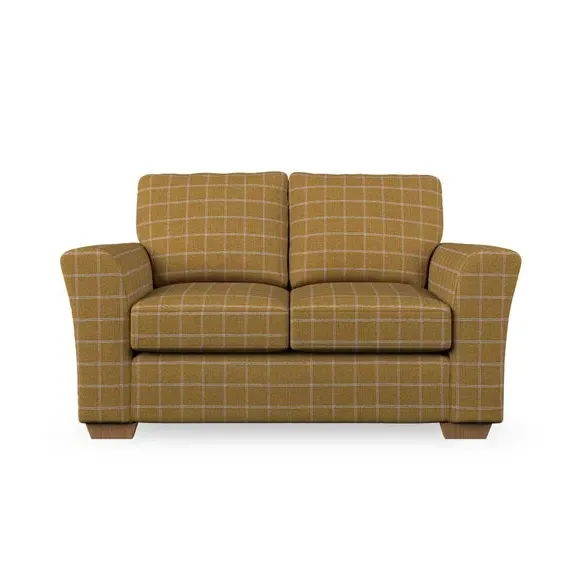 2-Seater Sofa with Flared Arms - Ochre