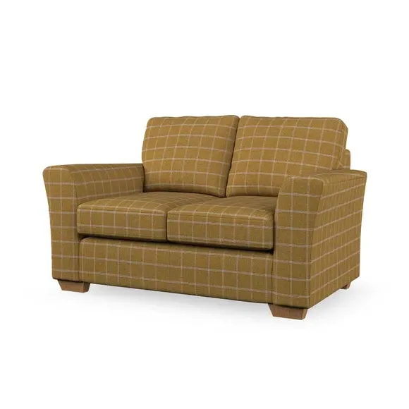 2-Seater Sofa with Flared Arms - Ochre