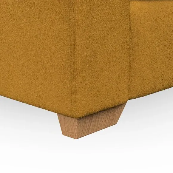 2-Seater Sofa with High Back - Amber Gold