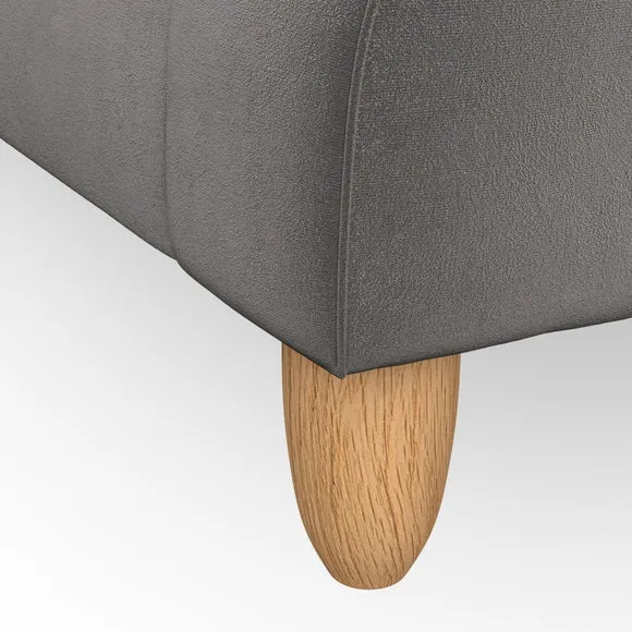 2-Seater Sofa with High Back - Charcoal, Velvet