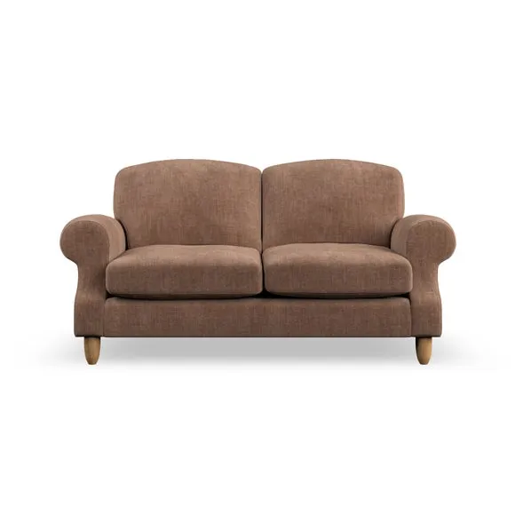 2-Seater Sofa with High Back - Clay, Chenille
