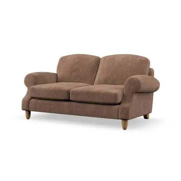 2-Seater Sofa with High Back - Clay, Chenille